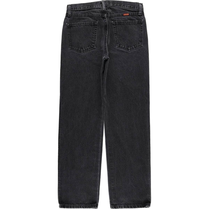 Rustler Black Denim Straight Denim Pants for Men, W30 equivalent cotton black type Vintage Second Hand