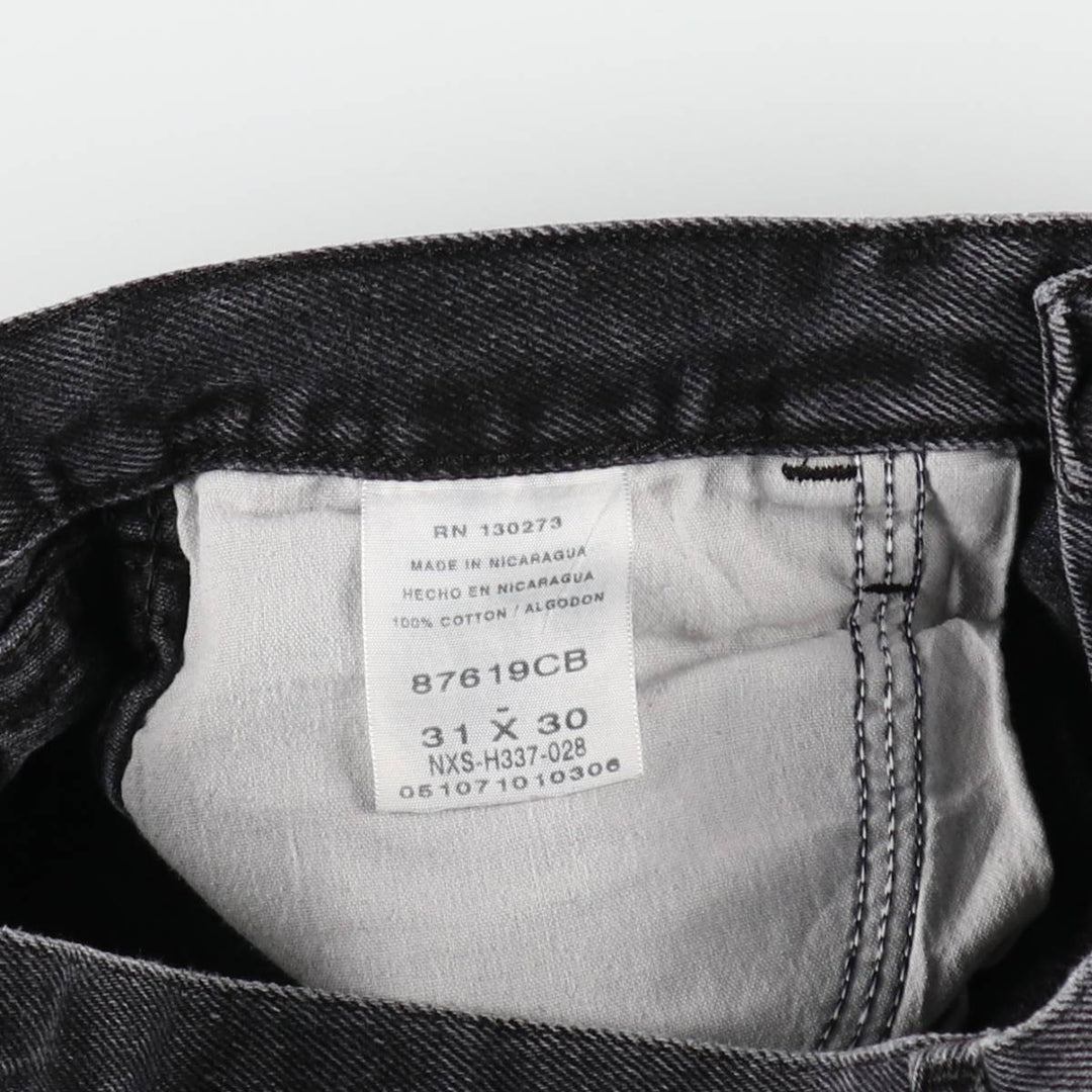 Rustler Black Denim Straight Denim Pants for Men, W30 equivalent cotton black type Vintage Second Hand