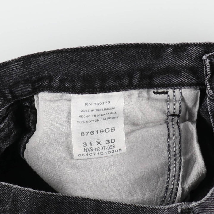 Rustler Black Denim Straight Denim Pants for Men, W30 equivalent cotton black type Vintage Second Hand