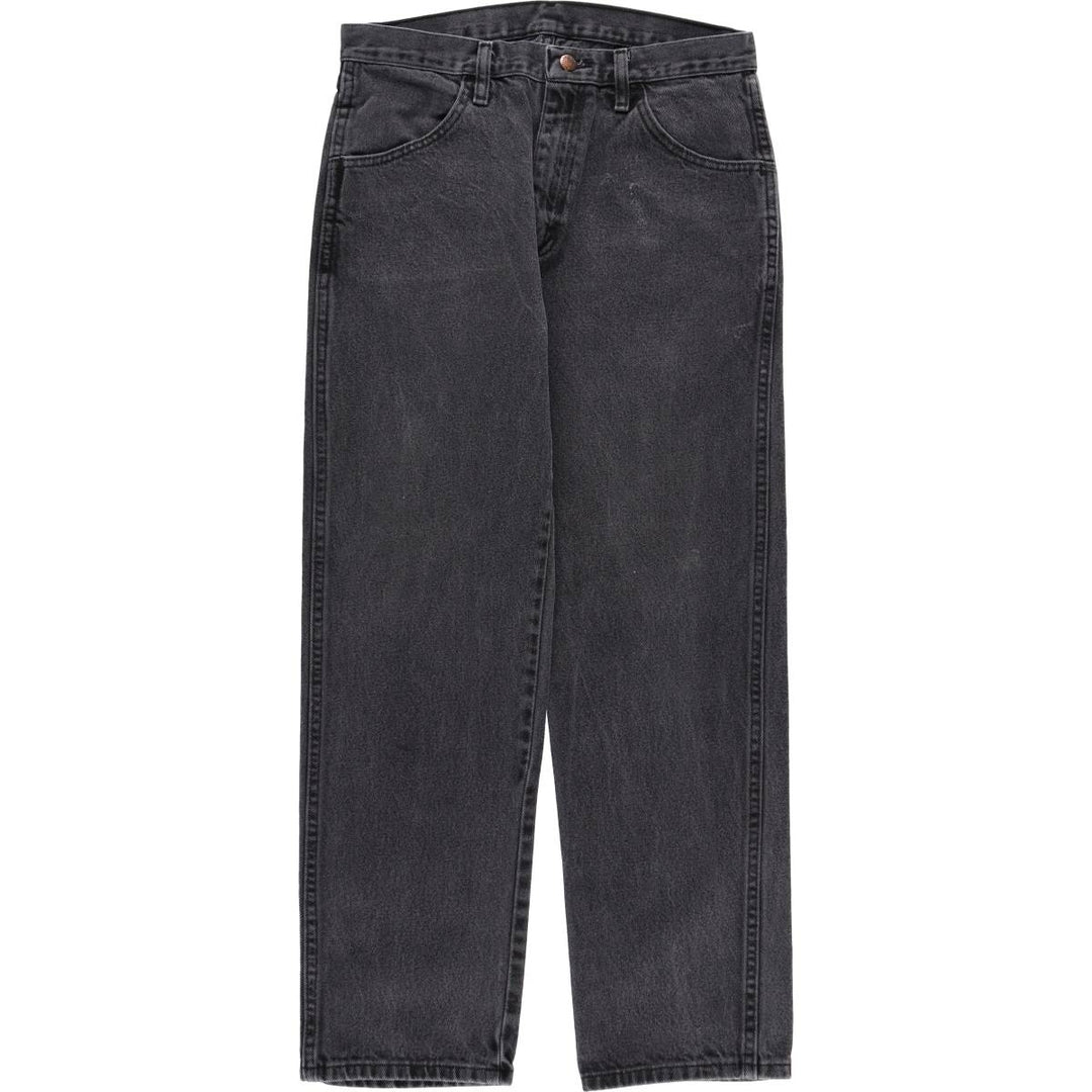Rustler Black Denim Straight Denim Pants for Men, W32 equivalent cotton black type Vintage Second Hand