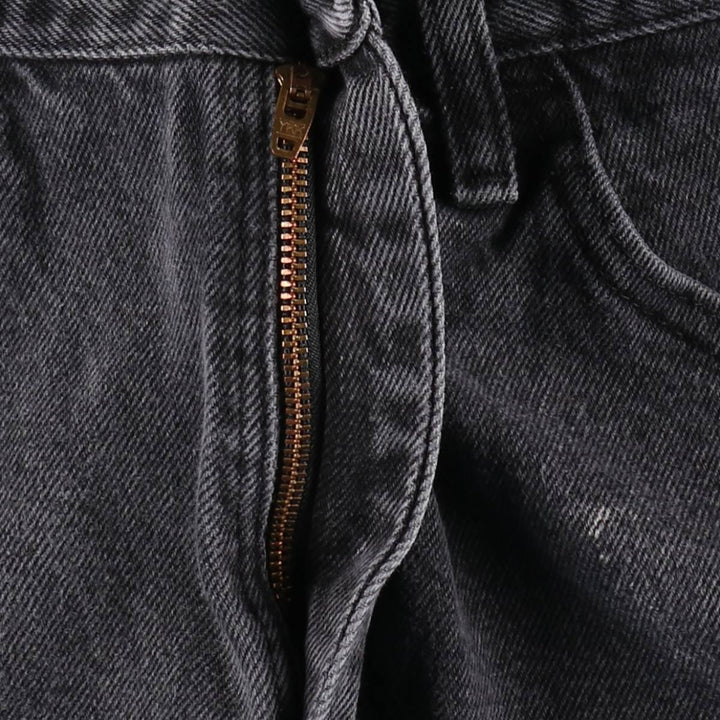 Rustler Black Denim Straight Denim Pants for Men, W32 equivalent cotton black type Vintage Second Hand