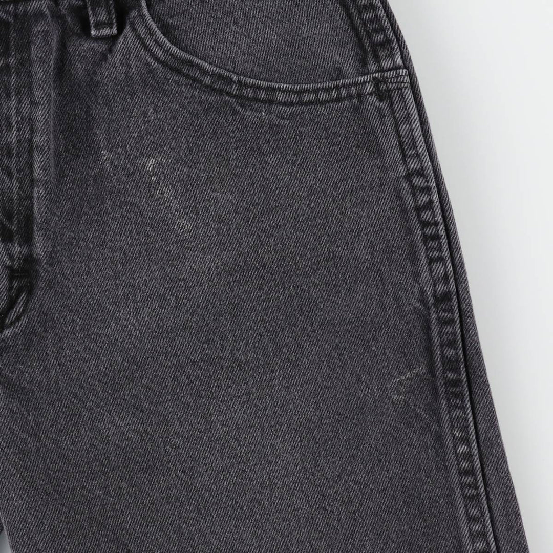 Rustler Black Denim Straight Denim Pants for Men, W32 equivalent cotton black type Vintage Second Hand