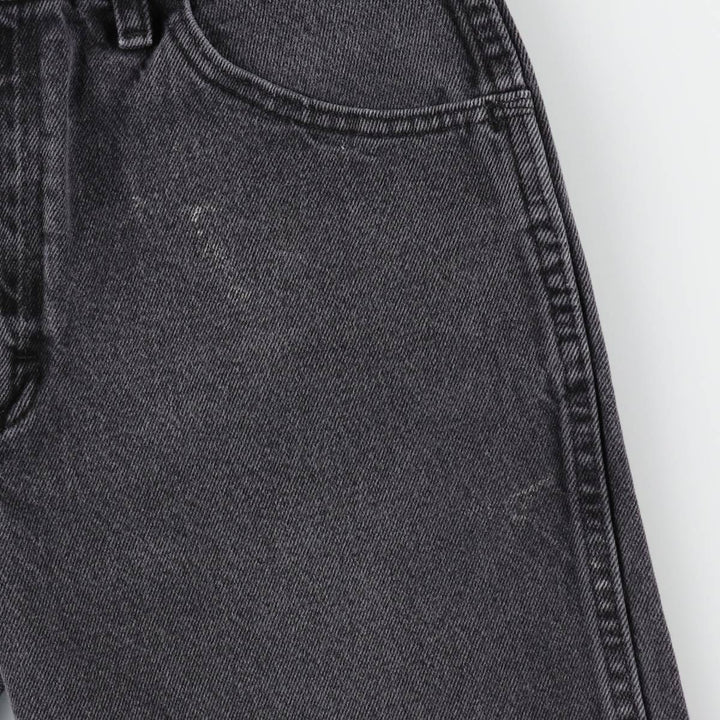 Rustler Black Denim Straight Denim Pants for Men, W32 equivalent cotton black type Vintage Second Hand