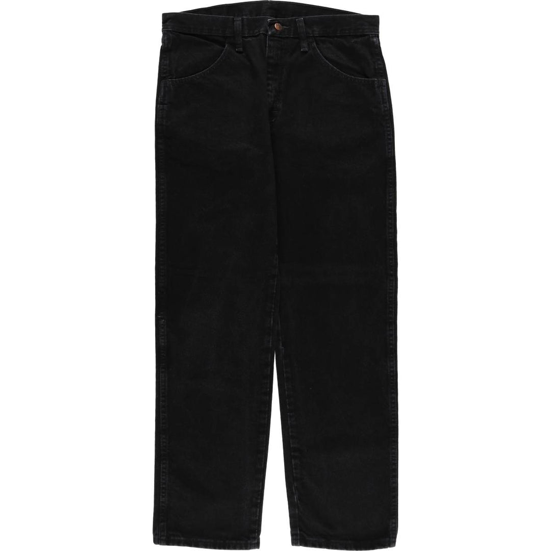 Rustler Black Denim Straight Denim Pants for Men, W34 equivalent cotton black type Vintage Second Hand