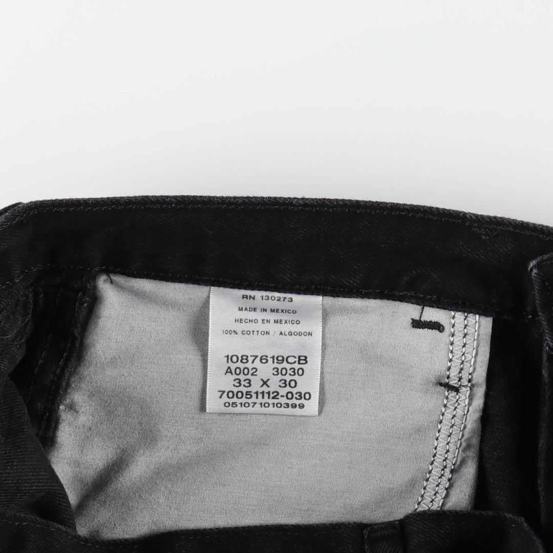 Rustler Black Denim Straight Denim Pants for Men, W34 equivalent cotton black type Vintage Second Hand