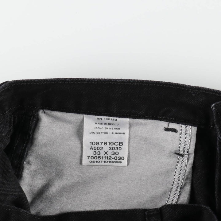 Rustler Black Denim Straight Denim Pants for Men, W34 equivalent cotton black type Vintage Second Hand