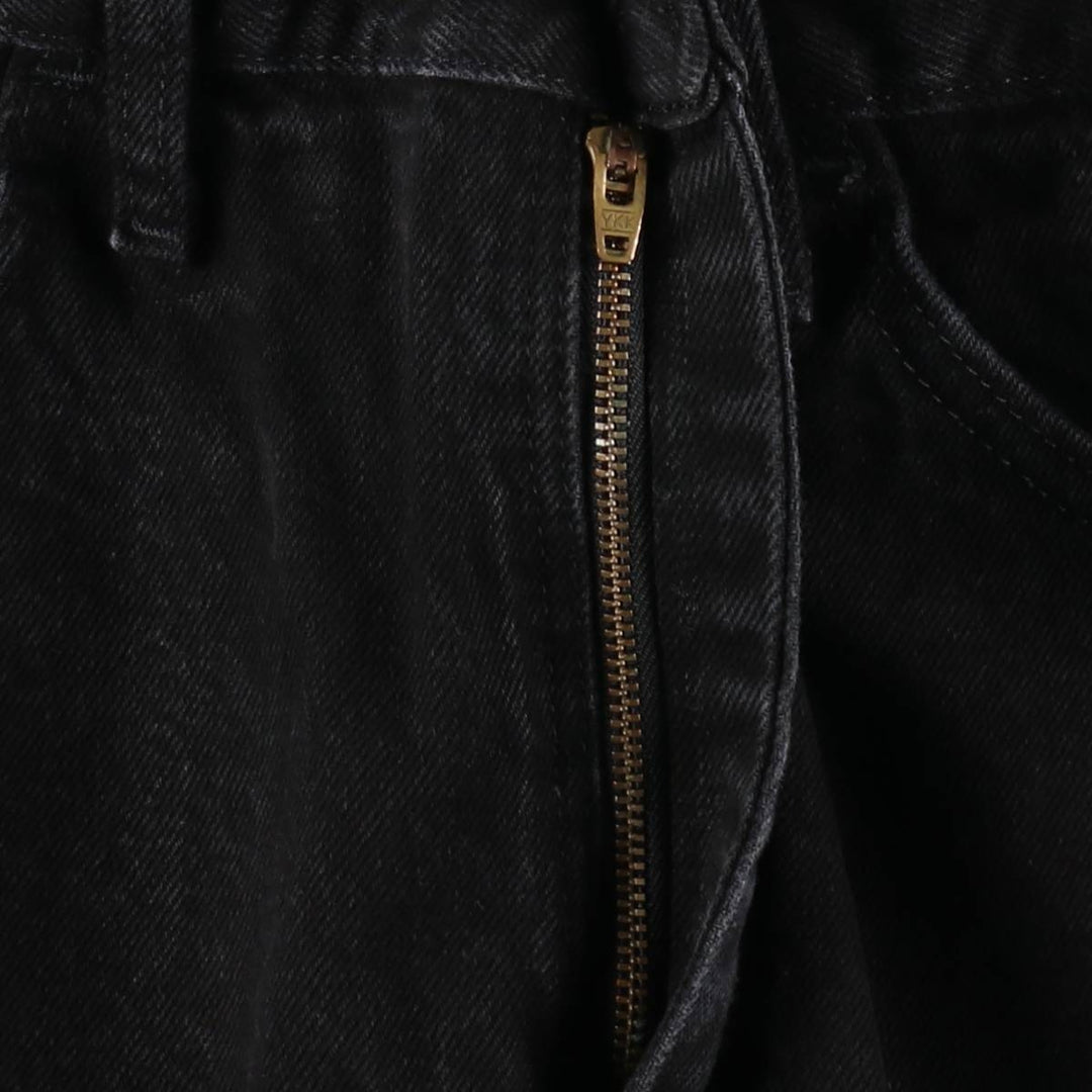 Rustler Black Denim Straight Denim Pants for Men, W34 equivalent cotton black type Vintage Second Hand