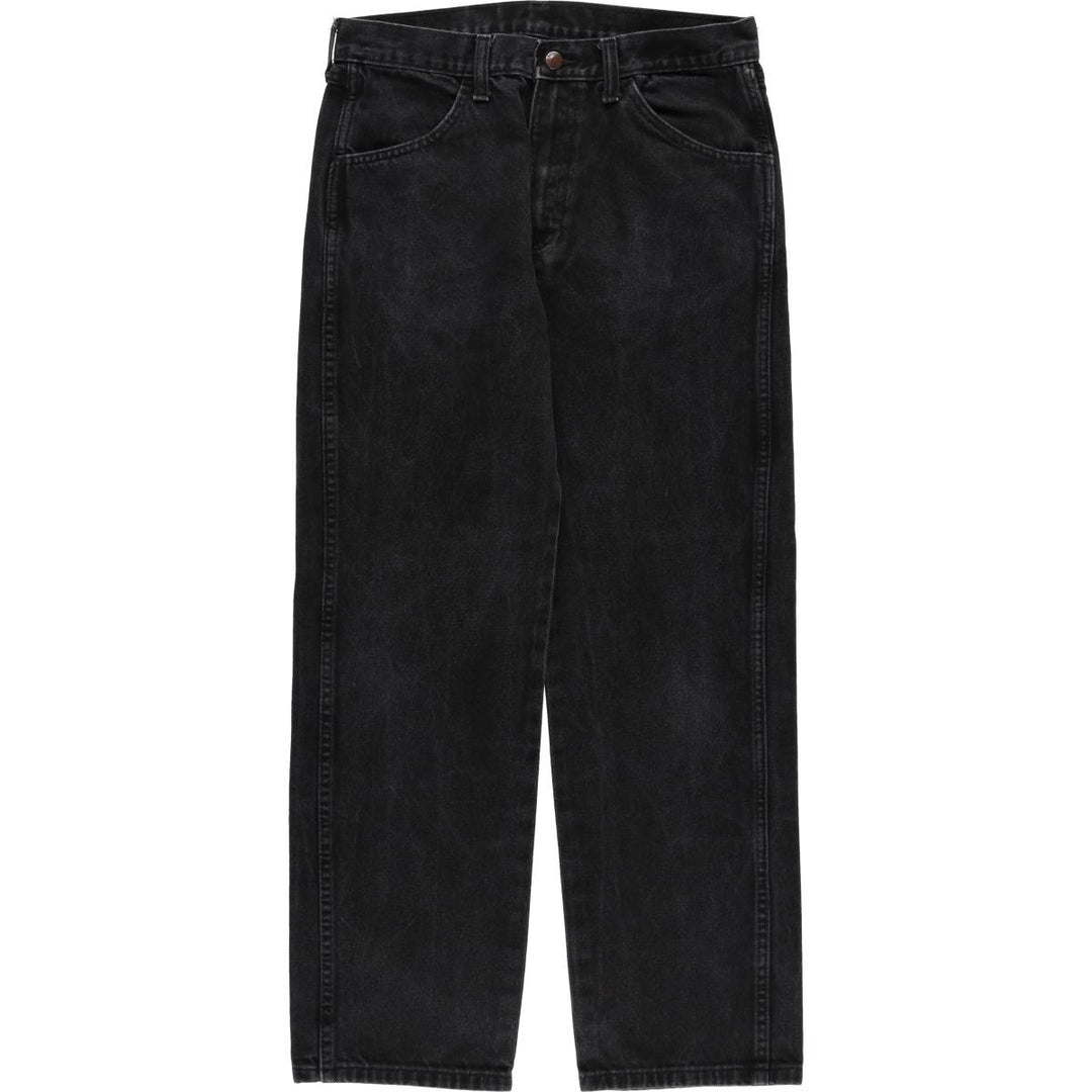 Rustler Black Denim Straight Denim Pants for Men, W32 equivalent cotton black type Vintage Second Hand
