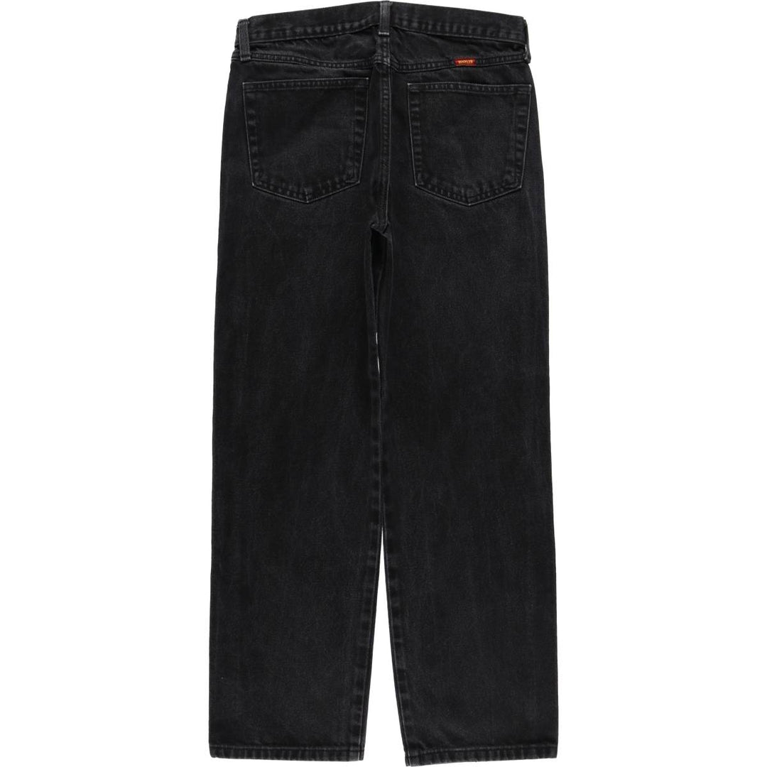 Rustler Black Denim Straight Denim Pants for Men, W32 equivalent cotton black type Vintage Second Hand