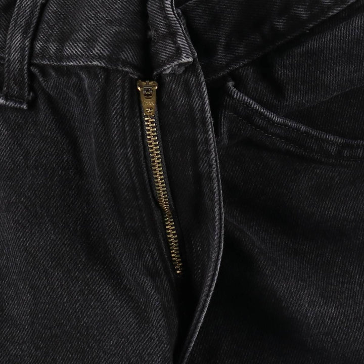 Rustler Black Denim Straight Denim Pants for Men, W32 equivalent cotton black type Vintage Second Hand