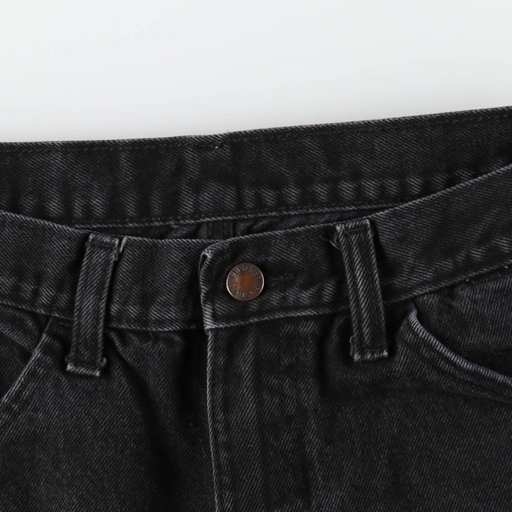 Rustler Black Denim Straight Denim Pants for Men, W32 equivalent cotton black type Vintage Second Hand