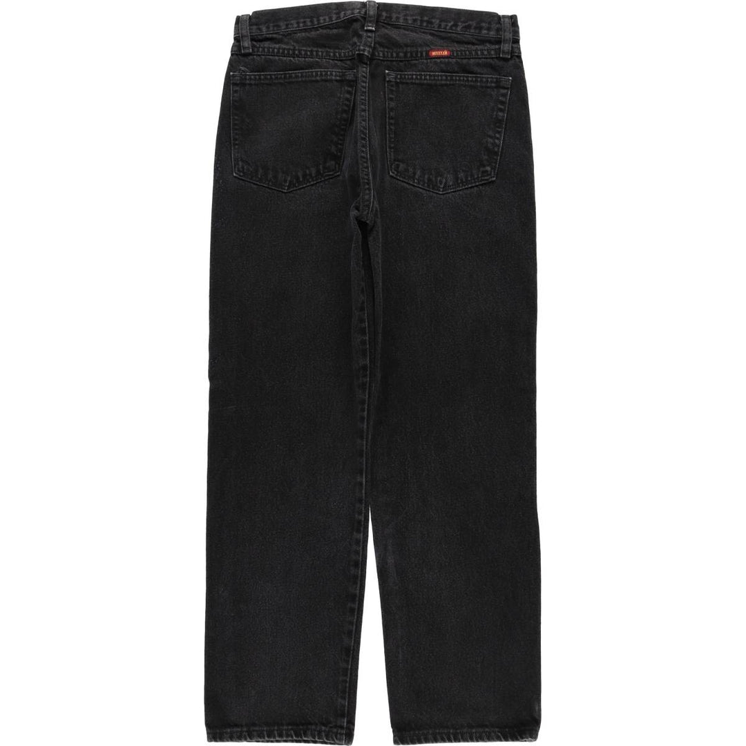 Rustler Black Denim Straight Denim Pants for Men, W32 equivalent cotton black type Vintage Second Hand
