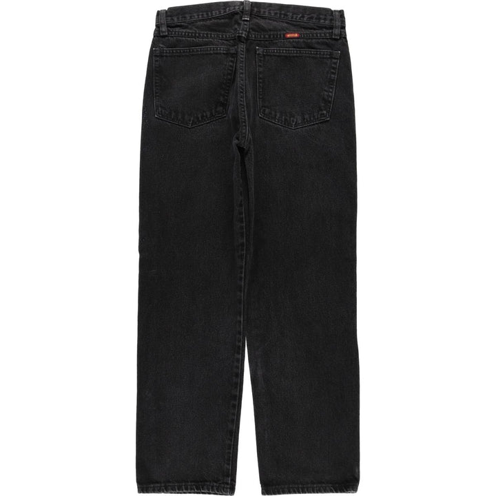 Rustler Black Denim Straight Denim Pants for Men, W32 equivalent cotton black type Vintage Second Hand