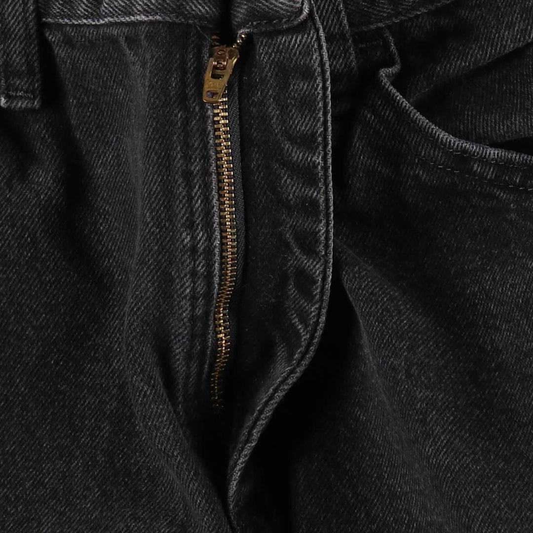 Rustler Black Denim Straight Denim Pants for Men, W32 equivalent cotton black type Vintage Second Hand