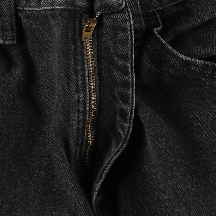 Rustler Black Denim Straight Denim Pants for Men, W32 equivalent cotton black type Vintage Second Hand