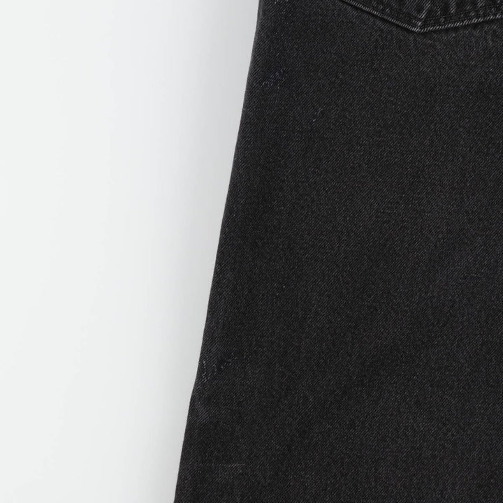 Rustler Black Denim Straight Denim Pants for Men, W32 equivalent cotton black type Vintage Second Hand