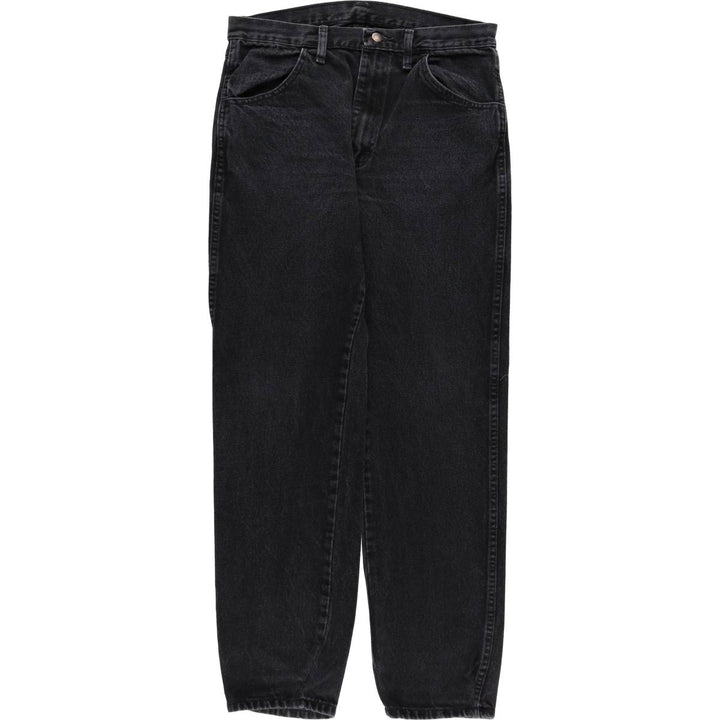 Rustler Black Denim Straight Denim Pants for Men, W33 equivalent cotton black type Vintage Second Hand