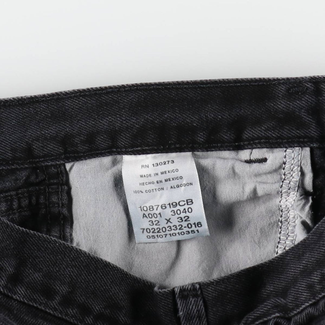 Rustler Black Denim Straight Denim Pants for Men, W33 equivalent cotton black type Vintage Second Hand