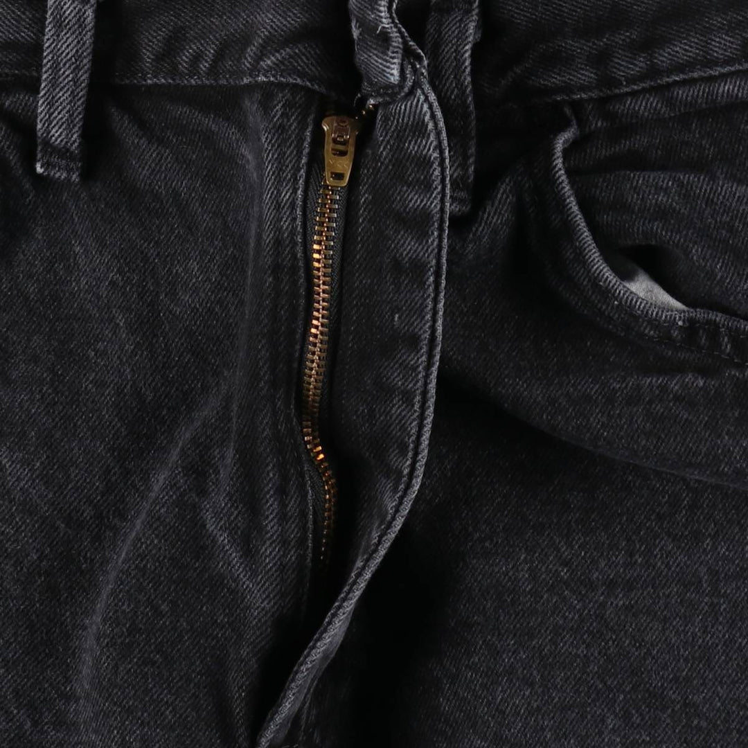 Rustler Black Denim Straight Denim Pants for Men, W33 equivalent cotton black type Vintage Second Hand