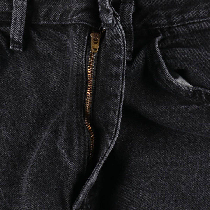 Rustler Black Denim Straight Denim Pants for Men, W33 equivalent cotton black type Vintage Second Hand
