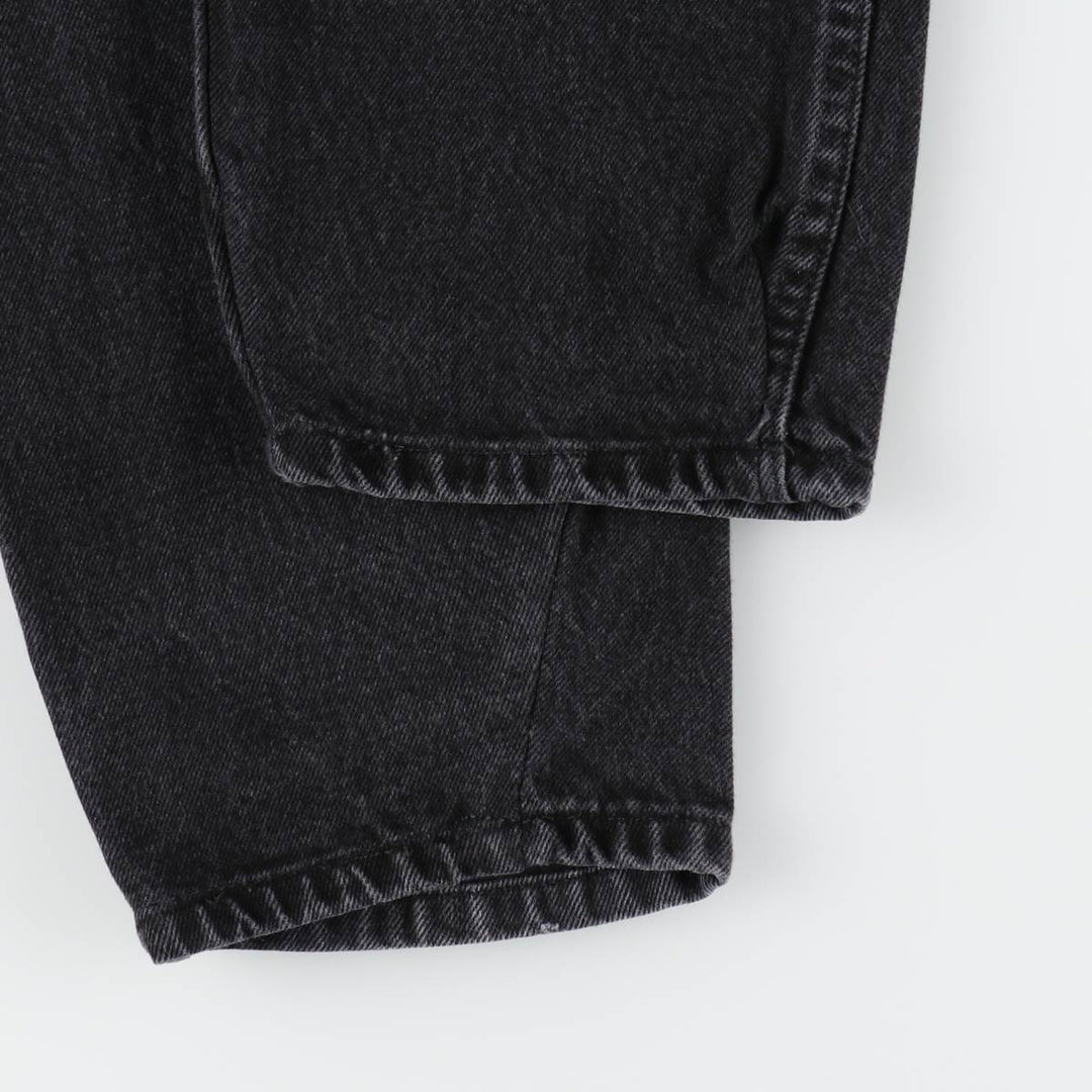 Rustler Black Denim Straight Denim Pants for Men, W33 equivalent cotton black type Vintage Second Hand