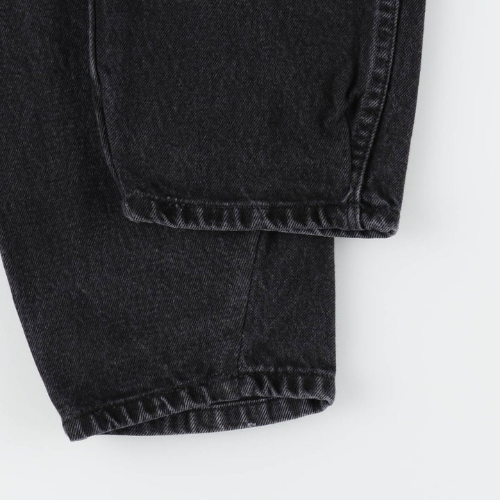 Rustler Black Denim Straight Denim Pants for Men, W33 equivalent cotton black type Vintage Second Hand
