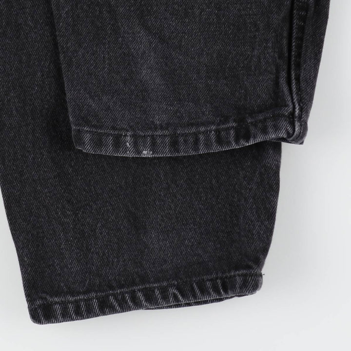 Rustler Black Denim Straight Denim Pants for Men, W33 equivalent cotton black type Vintage Second Hand