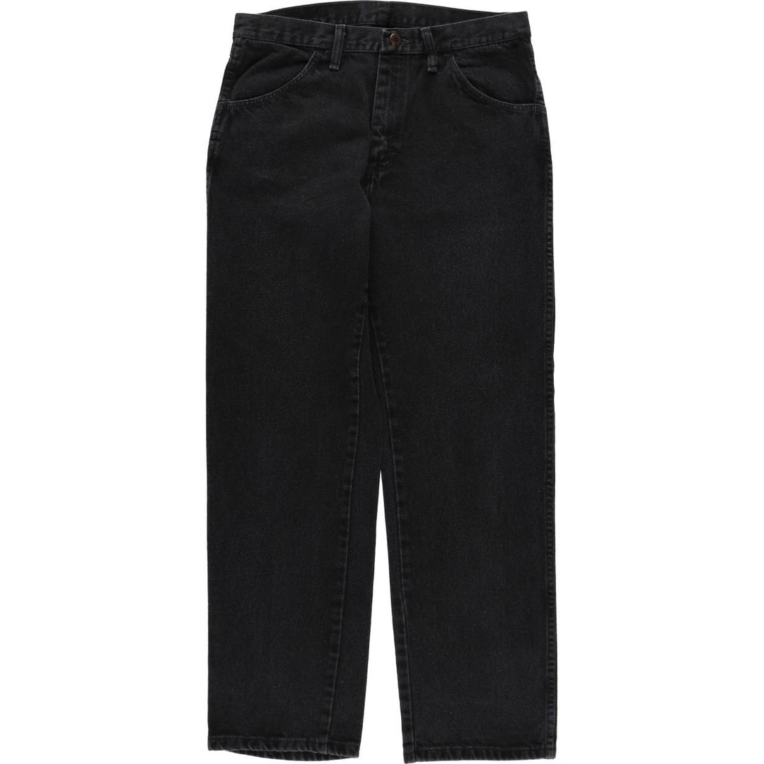 Rustler Black Denim Straight Denim Pants for Men, W33 equivalent cotton black type Vintage Second Hand