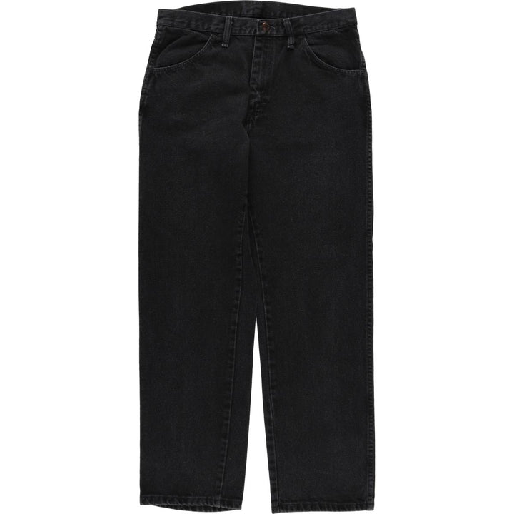 Rustler Black Denim Straight Denim Pants for Men, W33 equivalent cotton black type Vintage Second Hand