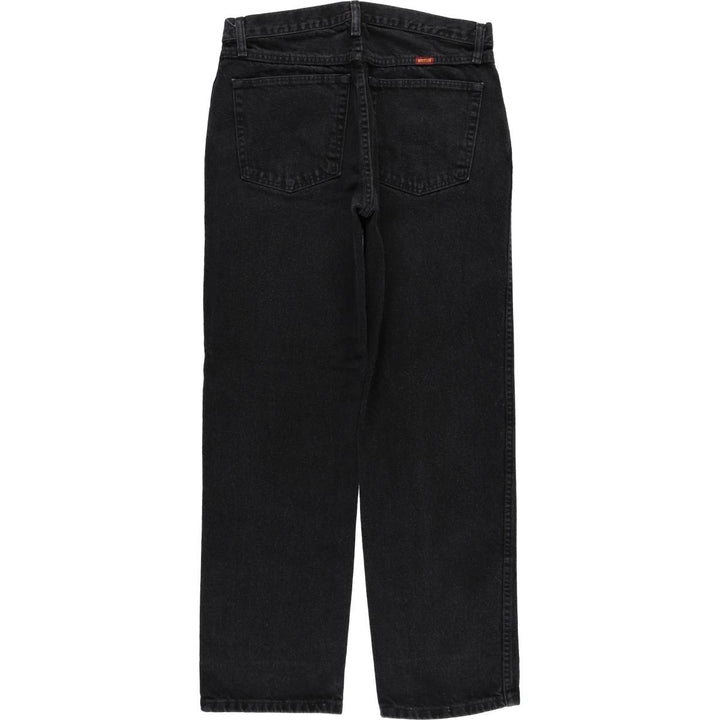 Rustler Black Denim Straight Denim Pants for Men, W33 equivalent cotton black type Vintage Second Hand