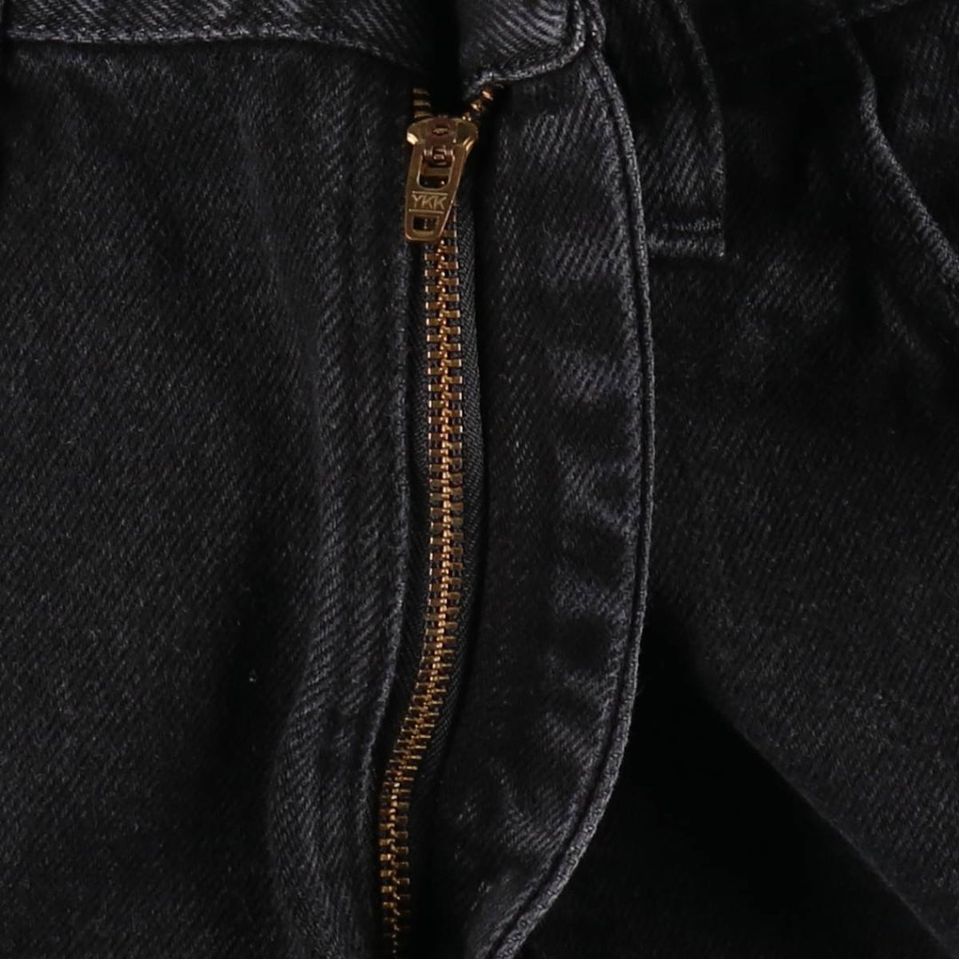 Rustler Black Denim Straight Denim Pants for Men, W33 equivalent cotton black type Vintage Second Hand
