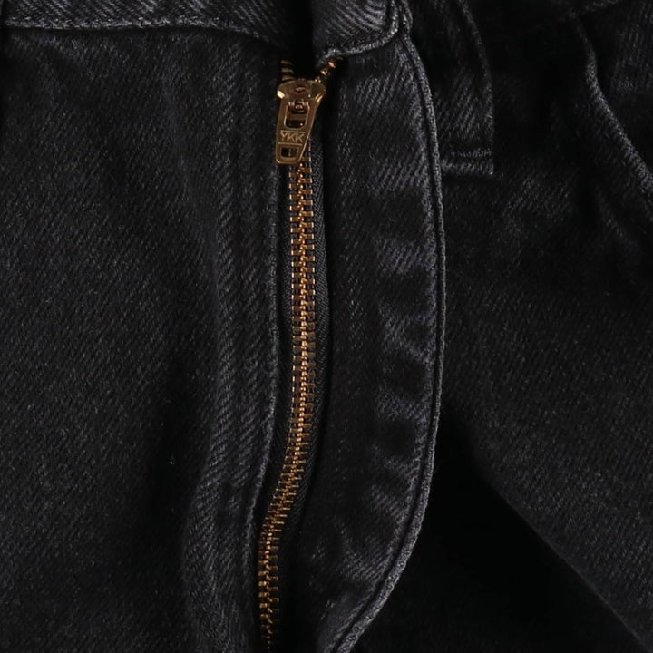 Rustler Black Denim Straight Denim Pants for Men, W33 equivalent cotton black type Vintage Second Hand