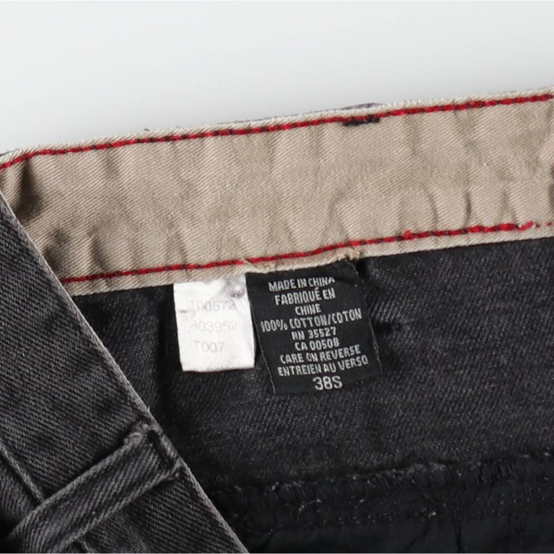 Marithe François Girbaud Black Denim Tapered Denim Pants, Men's W37 (approx.) cotton black type Vintage Second Hand