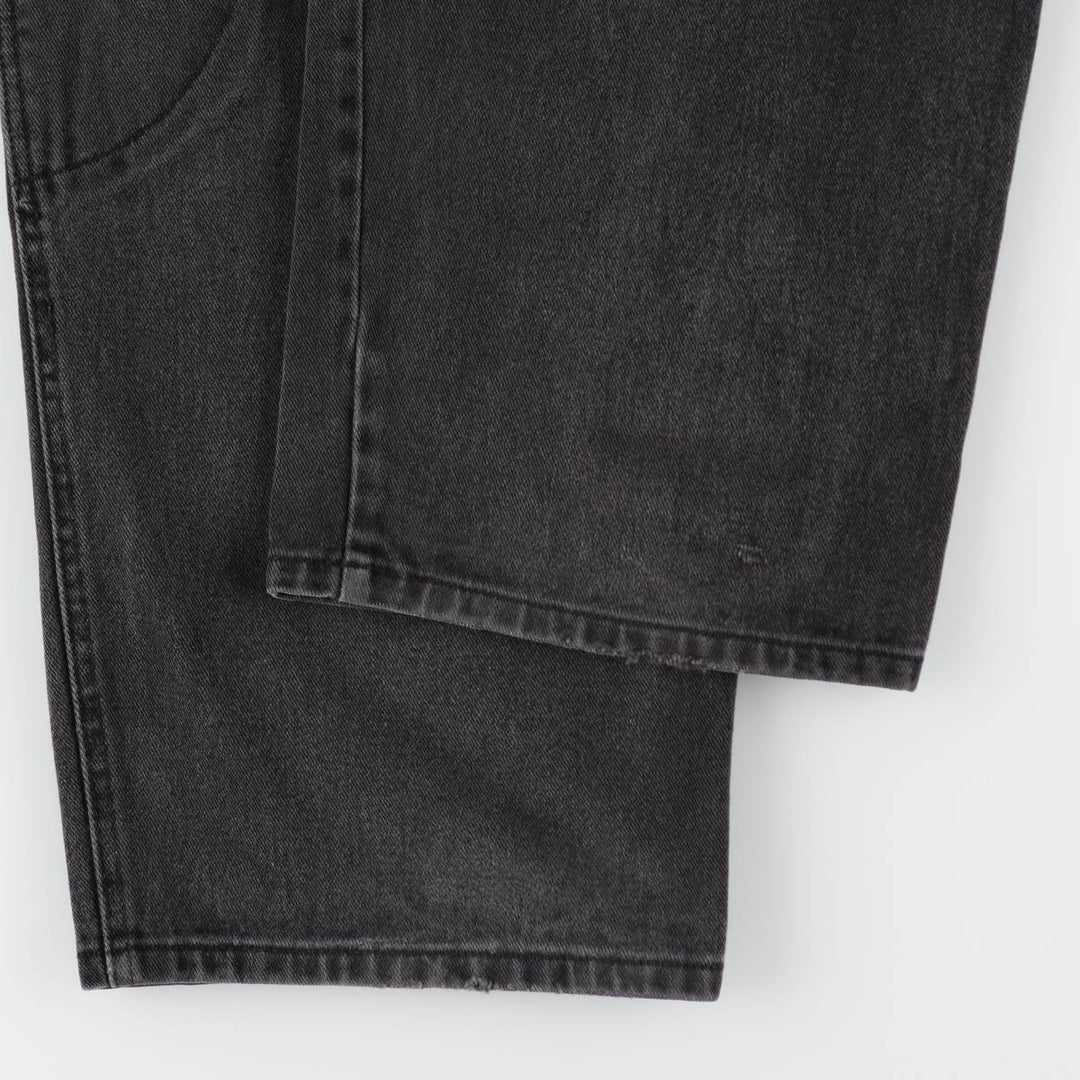 Marithe François Girbaud Black Denim Tapered Denim Pants, Men's W37 (approx.) cotton black type Vintage Second Hand