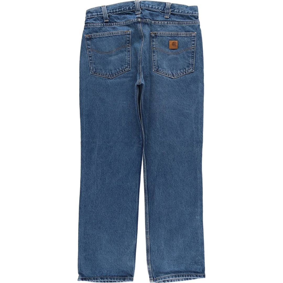 Carhartt Straight Denim Pants, Men's W35 (approx.) cotton blue type Vintage Second Hand