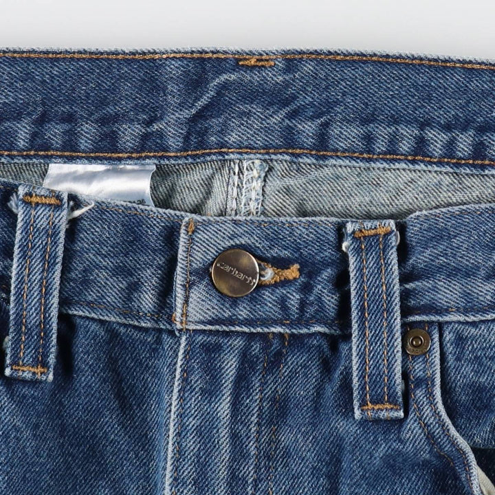 Carhartt Straight Denim Pants, Men's W35 (approx.) cotton blue type Vintage Second Hand