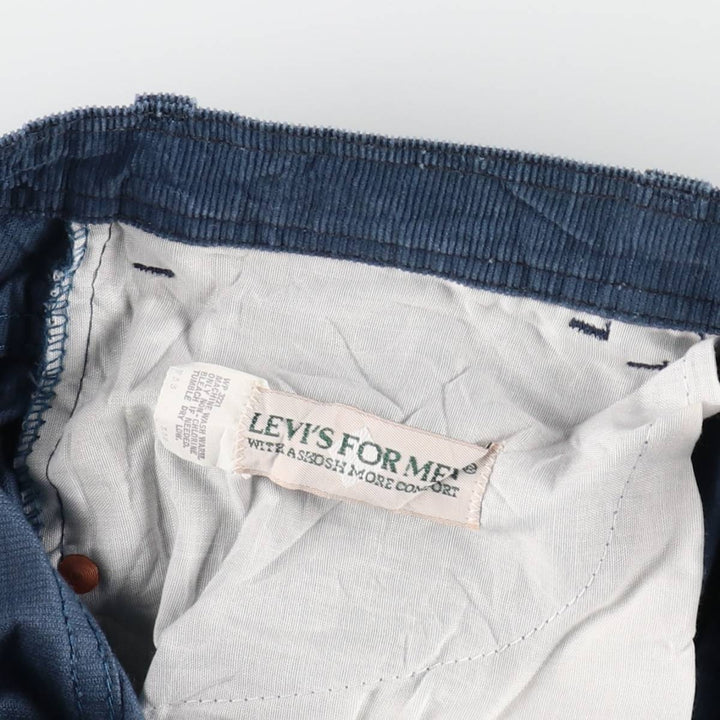 70s-80'S Levi's Levi's for men corduroy pants, men's size W33 equivalent, vintage. unclear navy blue type Vintage Second Hand