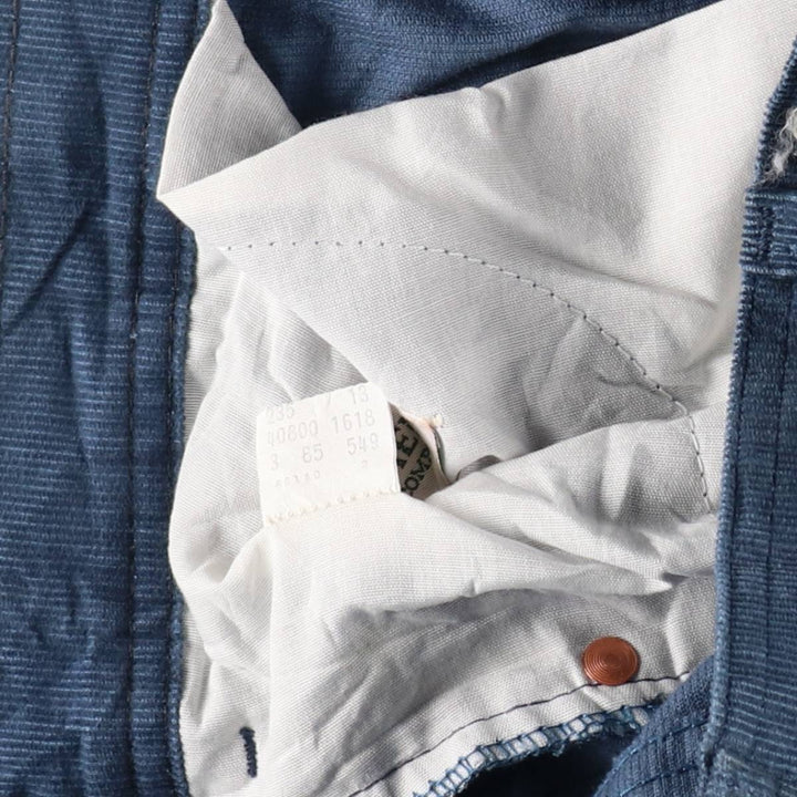70s-80'S Levi's Levi's for men corduroy pants, men's size W33 equivalent, vintage. unclear navy blue type Vintage Second Hand