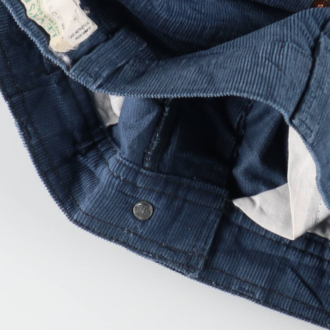 70s-80'S Levi's Levi's for men corduroy pants, men's size W33 equivalent, vintage. unclear navy blue type Vintage Second Hand
