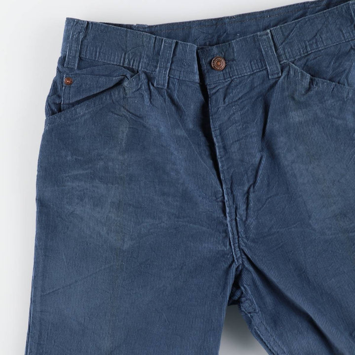 70s-80'S Levi's Levi's for men corduroy pants, men's size W33 equivalent, vintage. unclear navy blue type Vintage Second Hand
