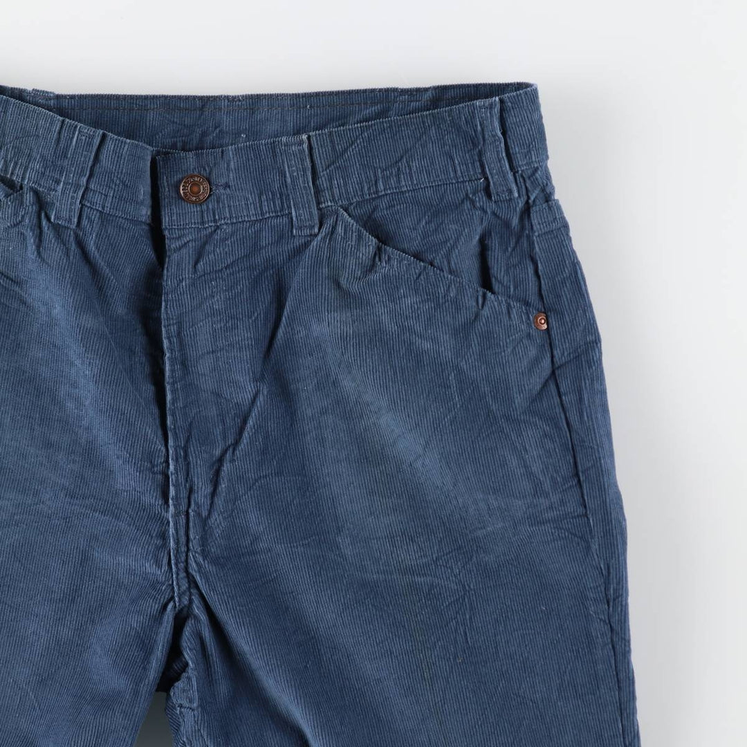 70s-80'S Levi's Levi's for men corduroy pants, men's size W33 equivalent, vintage. unclear navy blue type Vintage Second Hand