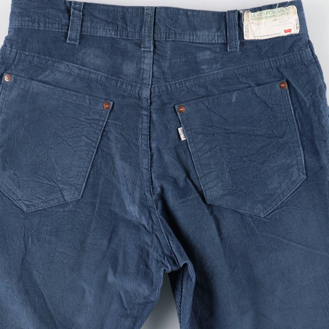 70s-80'S Levi's Levi's for men corduroy pants, men's size W33 equivalent, vintage. unclear navy blue type Vintage Second Hand