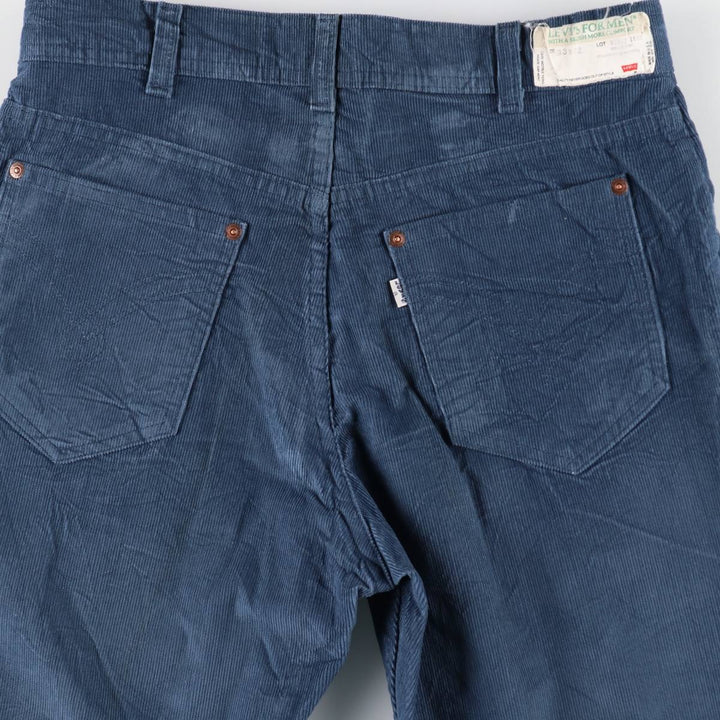 70s-80'S Levi's Levi's for men corduroy pants, men's size W33 equivalent, vintage. unclear navy blue type Vintage Second Hand
