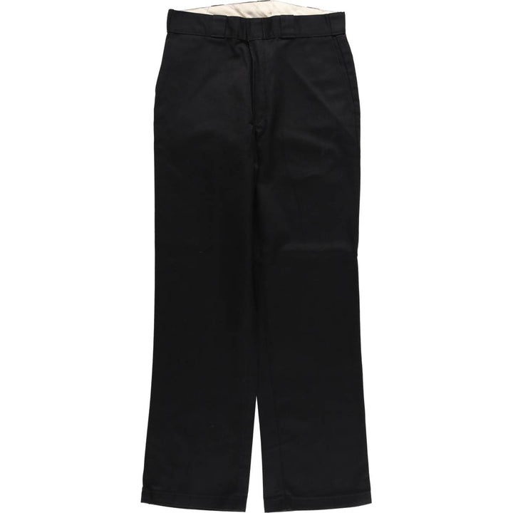 Dickies Work Pants Men's W32 equivalent polyester black type Vintage Second Hand