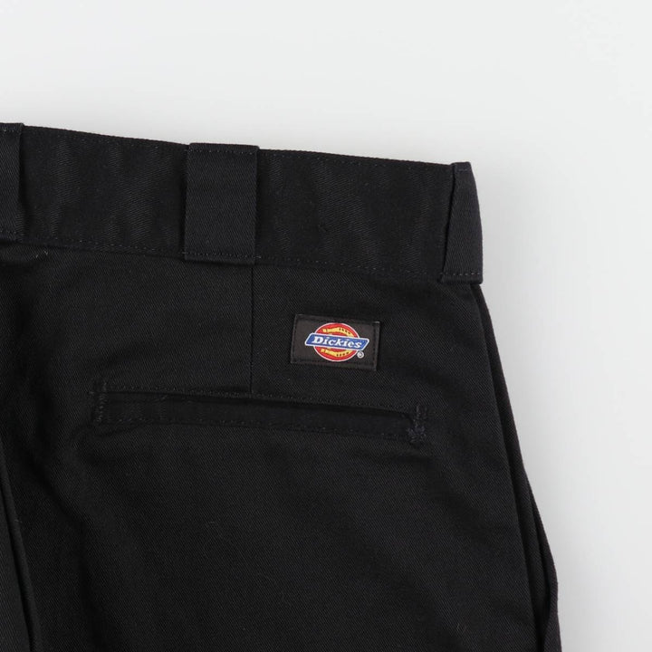 Dickies Work Pants Men's W32 equivalent polyester black type Vintage Second Hand