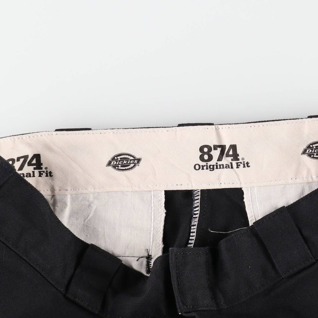 Dickies 874 Original Fit Work Pants for Men, W32 equivalent polyester black type Vintage Second Hand