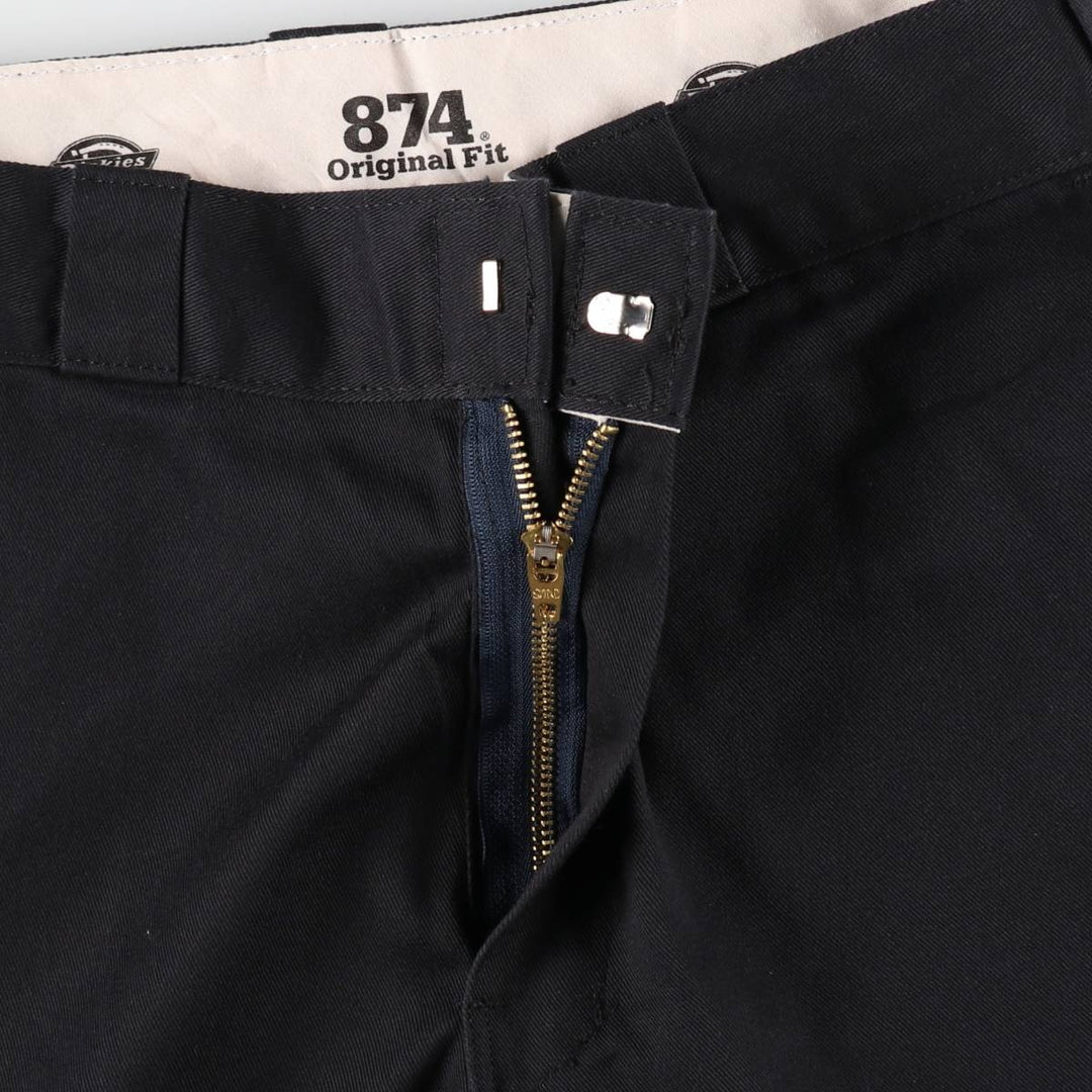 Dickies 874 Original Fit Work Pants for Men, W32 equivalent polyester black type Vintage Second Hand