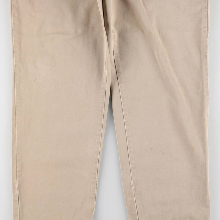 Ralph Lauren POLO by Ralph Lauren ANDREW PANT Two-pleat chino pants for men, equivalent to W33 cotton Beige type Vintage Second Hand