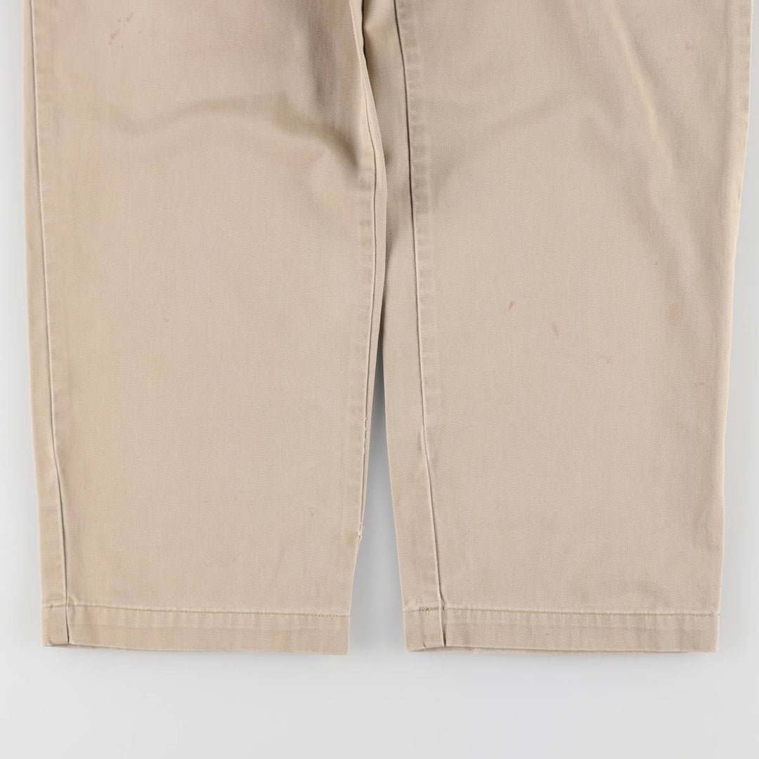 Ralph Lauren POLO by Ralph Lauren ANDREW PANT Two-pleat chino pants for men, equivalent to W33 cotton Beige type Vintage Second Hand