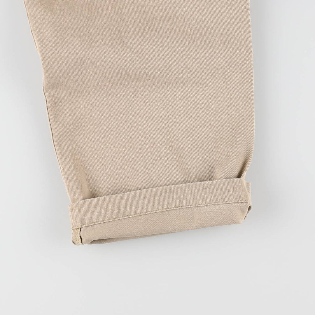 Ralph Lauren POLO by Ralph Lauren ANDREW PANT Two-pleat chino pants for men, equivalent to W33 cotton Beige type Vintage Second Hand
